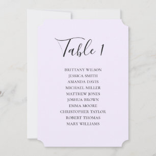 Convite Simples carta de casamento roxo. Script moderno