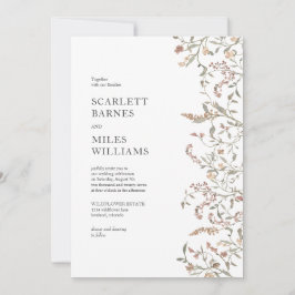 Convite Simples Casamento Botânico Boho