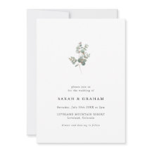 Simples Casamento de Eucalipto Moderno