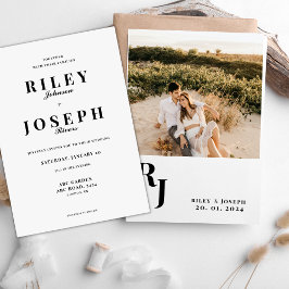 Convite Simples casamento minimalista