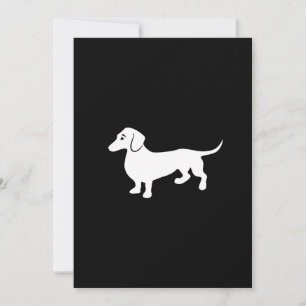 Convite Simples Dachshund Personalizável