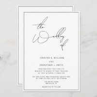 Convite Simples De Casamento Minimalista Clássico