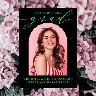 CONVITE SIMPLES DE FORMANDO DE CALLIGRAPHY ARCH MI