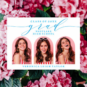 CONVITE SIMPLES DE FORMANDO DE CALLIGRAPHY ARCH MI