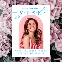 CONVITE SIMPLES DE FORMANDO DE CALLIGRAPHY ARCH MI