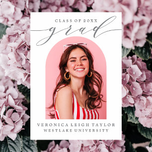 CONVITE SIMPLES DE FORMANDO DE CALLIGRAPHY ARCH MI