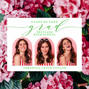 CONVITE SIMPLES DE FORMANDO DE CALLIGRAPHY ARCH MI