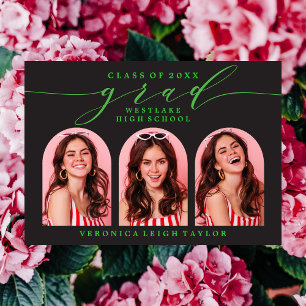 CONVITE SIMPLES DE FORMANDO DE CALLIGRAPHY ARCH MI