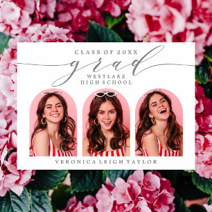 CONVITE SIMPLES DE FORMANDO DE CALLIGRAPHY ARCH MI