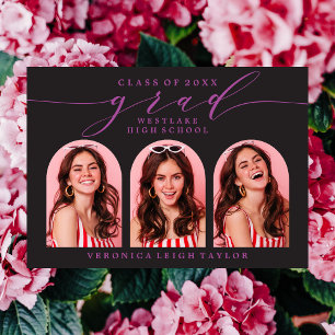 CONVITE SIMPLES DE FORMANDO DE CALLIGRAPHY ARCH MI