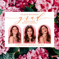 CONVITE SIMPLES DE FORMANDO DE CALLIGRAPHY ARCH MI