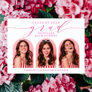 CONVITE SIMPLES DE FORMANDO DE CALLIGRAPHY ARCH MI