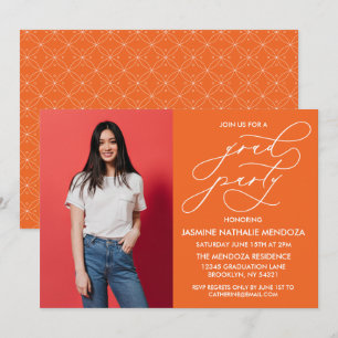 CONVITE SIMPLES DE GRADUAÇÃO DE CALLIGRÁFICO WHIMS