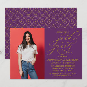 CONVITE SIMPLES DE GRADUAÇÃO DE CALLIGRÁFICO WHIMS