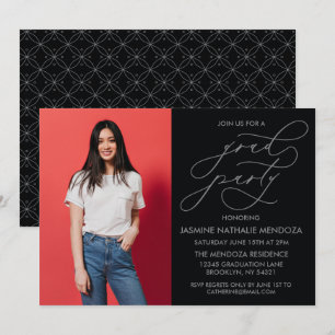 CONVITE SIMPLES DE GRADUAÇÃO DE CALLIGRÁFICO WHIMS