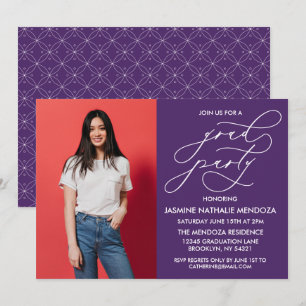 CONVITE SIMPLES DE GRADUAÇÃO DE CALLIGRÁFICO WHIMS