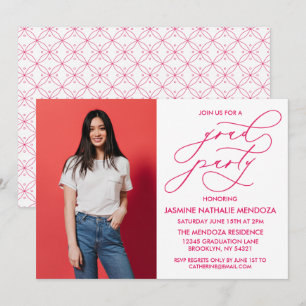 CONVITE SIMPLES DE GRADUAÇÃO DE CALLIGRÁFICO WHIMS