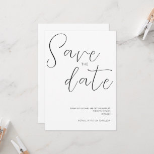 Convite Simples de Salvar a Data do Casamento