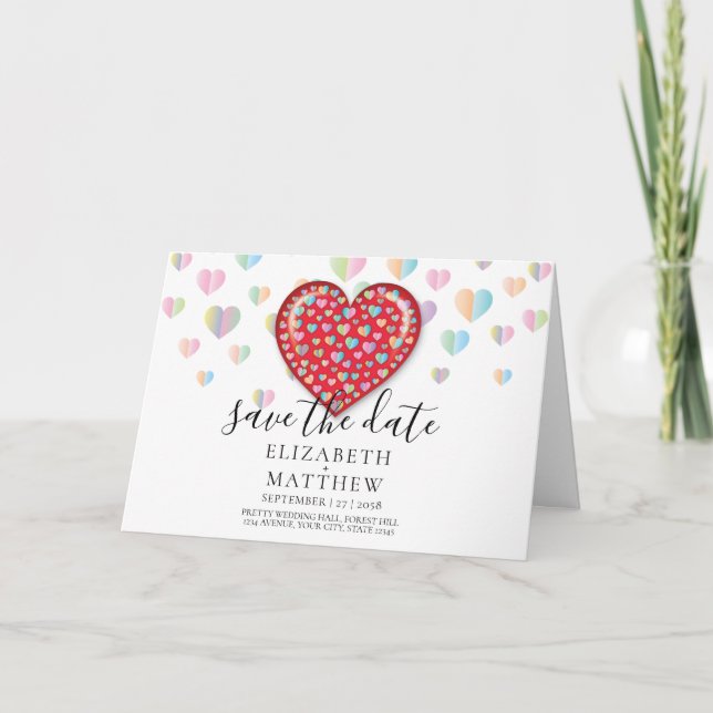 Convite Simples Design Elegante de Salvar a Data (Frente)