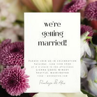 Simples diversão Tudo em um casamento moderno mini