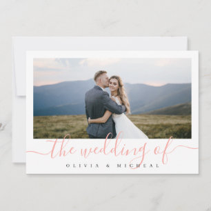 Convite Simples e elegante convidado de casamento de fotos