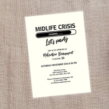 Simples e Engraçado Crise de Midlife Carregando 50
