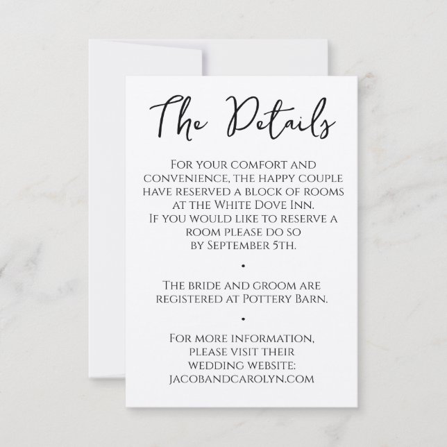 Convite Simples e Limpos Detalhes Rústicos Boho Escritos à (Frente)