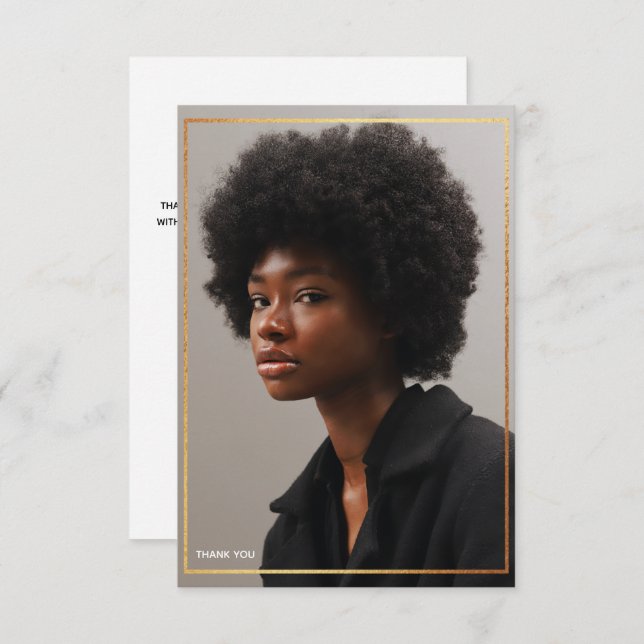 Convite Simples E Moderno Graduação De Fronteira Dourada O (Frente/Verso)