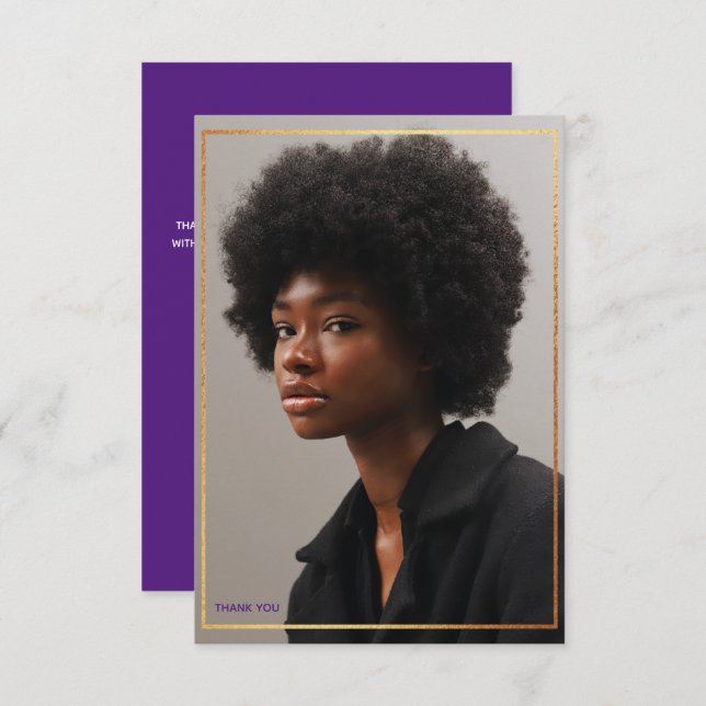 Convite Simples E Moderno Graduação De Fronteira Dourada O (Frente/Verso)