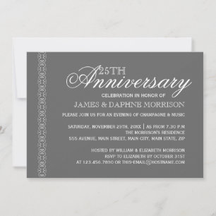 Convite Simples Elegância Casamento Aniversário