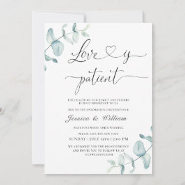 Convite Simples Elegante Alterar a Aquarela de Data