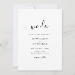 Convite Simples Elegante Fazemos Casamento