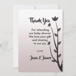 Convite Simples Elegante Moderno deixa obrigado de você