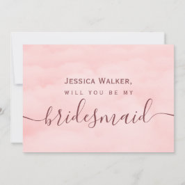 Convite Simples Elegante Nuvem Macia minha madrinha