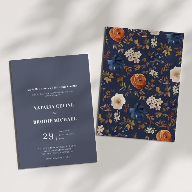 Convite Simples Elegante Para Casamento De Países  (Criador carregado)