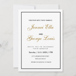 Convite Simples Elegante Vintage Classic