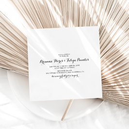 Convite Simples Espanhol Boda