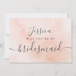 Convite Simples Estética Elegante Aquarela minha dama de h