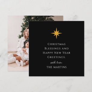 Convite Simples Estrela de Natal Personalizada Religiosa