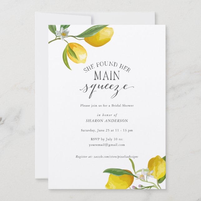 Convite Simples fazenda rústica, ela encontrou seu princip (Frente)