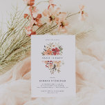 Convite Simples Floral Sweet 16 Aniversário<br><div class="desc">Apresentando flores de aquarelas e faces modernas. Doce e chique, esta festa é a maneira perfeita de celebrar um aniversário tão fabuloso! Um convite perfeito para qualquer idade. Um tema de festa do Jardim é muito versátil e pode ser adaptado para todas as diferentes ocasiões. Não fica muito mais doce...</div>