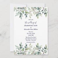 Simples folhas Bonito, ramos de casamento