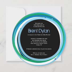 Convite Simples Linhas Bat Bar Mitzvah - Terra5