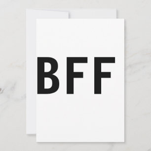 Convite Simples minimal BFF melhores amigos família nome p