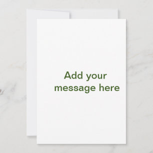 Convite Simples minimal verde adicione seu texto nome foto