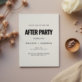 Convite Simples minimalista após partido