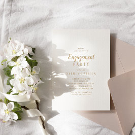 Convite Simples Minimalista|Convite para Festa de noivado