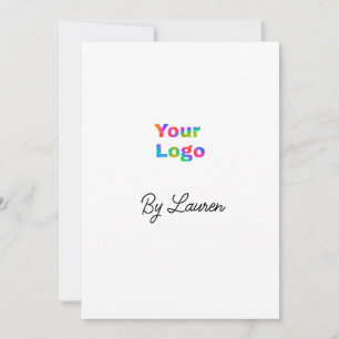 CONVITE SIMPLES MÍNIMO ADICIONE SEU LOGO TEXTO PERSONALIZA
