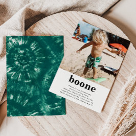 Convite Simples Para Aniversário De Foto | Tie Dye