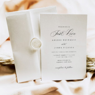 Convite Simples Para Casamento Da Caligrafia Moder